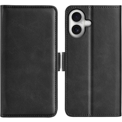 Mobigear Slim Magnet iPhone 17 Hülle Klapphülle Geldbörse - Schwarz