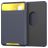 Mobigear Pocket Silikon Kartenetui - 2 Karten - MagSafe Kompatibel - Blau