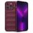Mobigear Bumpy iPhone 14 Pro Max Hülle Flexibles TPU Backcover - Weinrot