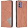 Mobigear Rhombus Slim Nokia G42 Hülle Klapphülle - Braun