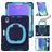 Mobigear RingGuard iPad Mini 7 (2024) Hülle Kunststoff,Silikon Backcover + Stifthalter + Schulterträger + Ständer - Blau