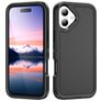 Mobigear Rugged iPhone 17 Hülle Hardcase Backcover Stoßfest - Schwarz