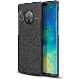 Mobigear Luxury Huawei Mate 30 Pro Hülle Flexibles TPU Backcover - Schwarz
