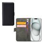Mobilize Classic Gelly Wallet iPhone 15 Plus Hülle Klapphülle Geldbörse - Schwarz