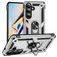 Mobigear Armor ring Samsung Galaxy S26 Hülle Hardcase Backcover Stoßfest mit Ringhalter - Silber