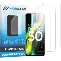 Mobigear Realme Narzo 50 4G Displayschutz Schutzfolie - Hüllenfreundlich (3er Pack)