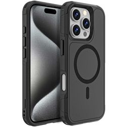Mobigear Traveller iPhone 16 Pro MagSafe Hülle Hardcase Backcover Stoßfest - Schwarz
