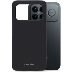 Mobilize Rubber Gelly POCO F8 Ultra Hülle Flexibles TPU Backcover - Schwarz