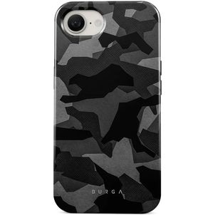 Burga Tough iPhone 17e Hülle Hardcase Backcover Stoßfest - Night Black Camo