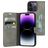 Mobiparts Classic Wallet iPhone 14 Pro Hülle Klapphülle Geldbörse - Granite Grey