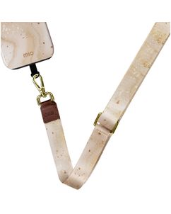 MIO Lanyard Universal-Handykette einstellbar - Gold Marble
