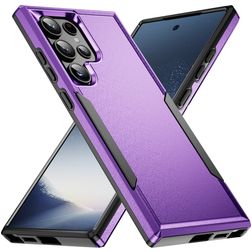 Mobigear Heavy Armor Samsung Galaxy S24 Ultra Hülle Hardcase Backcover Stoßfest - Lila