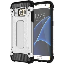 Mobigear Outdoor Samsung Galaxy S7 Edge Hülle Hardcase Backcover Stoßfest - Silber