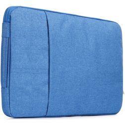 Mobigear Denim Zipper Laptop Sleeve 13 - 14 Zoll Laptop Hülle - Blau