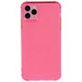 Mobigear Cushion iPhone 12 Pro Max Hülle Flexibles TPU Backcover Stoßfest - Magenta