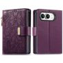 Mobigear Flowers iPhone Duo Hülle Klapphülle Geldbörse - Lila