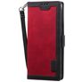 Mobigear Two Tone Huawei P40 Hülle Klapphülle Geldbörse - Schwarz / Rot