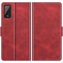 Mobigear Slim Magnet Wiko Power U20 Hülle Klapphülle Geldbörse - Rot
