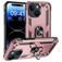 Mobigear Armor Ring iPhone 15 Hülle Hardcase Backcover Stoßfest mit Ringhalter - Roségold