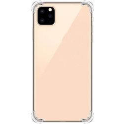 Mobigear Cushion Durchsichtig iPhone 12 Pro Hülle Flexibles TPU Backcover Stoßfest - Transparent