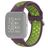 Mobigear Sport Plus Buckle Silikon Fitbit Versa 2 Armband Dornschließe - Grün / Lila