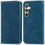 Mobigear Retro Slim Samsung Galaxy S25 Hülle Klapphülle Geldbörse - Blau