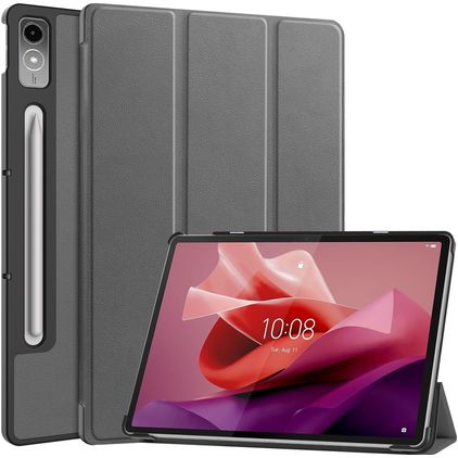 Mobigear Tri-Fold Lenovo Tab P12 Hülle Klapphülle - Grau
