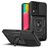 Mobigear Armor Ring Cam Slide Samsung Galaxy M53 Hülle Hardcase Backcover Stoßfest mit Ringhalter - Schwarz