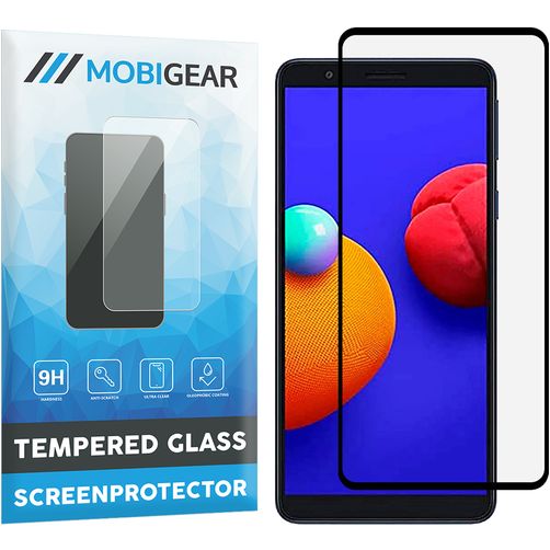 Mobigear Premium Samsung Galaxy A01 Core Panzerglas Displayschutz - Hüllenfreundlich - Schwarz