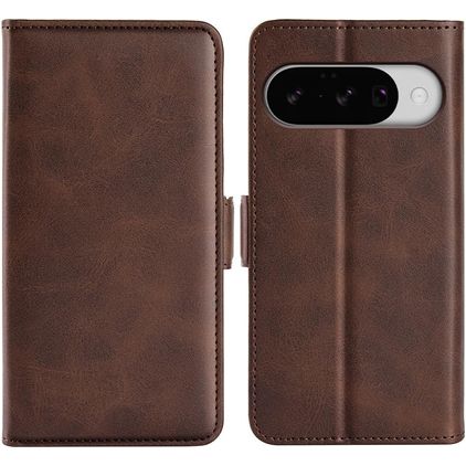 Mobigear Slim Magnet Google Pixel 10 Hülle Klapphülle Geldbörse - Braun