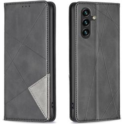 Mobigear Rhombus Slim Samsung Galaxy A55 Klapphülle - Schwarz