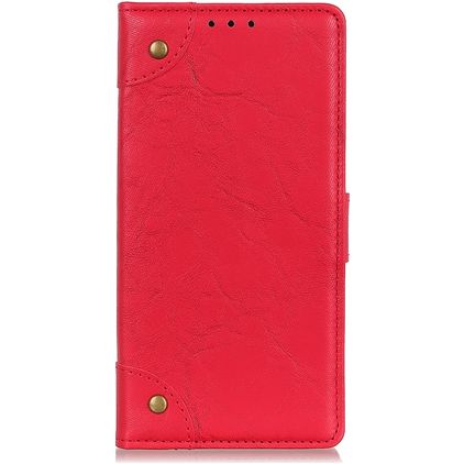 Mobigear Ranch Alcatel 1C (2019) Hülle Klapphülle Geldbörse - Rot