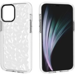 Mobigear Diamond iPhone 12 Pro Max Hardcase Backcover - Weiß