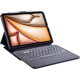 ZAGG Pro Keys 2 iPad Air 13 Zoll (2024) Hülle QWERTY Bluetooth Tastatur Klapphülle + Stifthalter - Schwarz