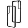 Mobiparts Rugged Clear Samsung Galaxy S23 Hülle Hardcase Backcover Stoßfest - Transparent / Schwarz