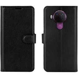 Mobigear Classic Nokia 5.4 Hülle Klapphülle Geldbörse - Schwarz