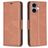 Mobigear Excellent iPhone 16 Plus Hülle Klapphülle Geldbörse - Braun