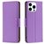 Mobigear Excellent iPhone 16 Pro Hülle Klapphülle Geldbörse - Lila