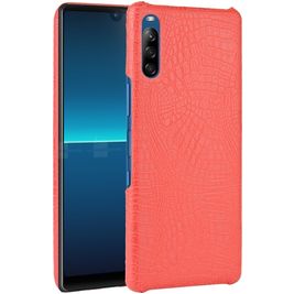 Mobigear Croco Sony Xperia L4 Hülle Hardcase Backcover - Rot