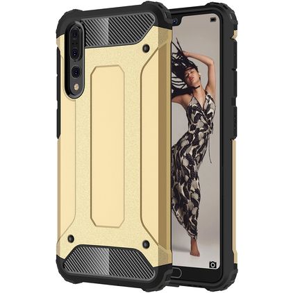 Mobigear Outdoor Huawei P20 Pro Hülle Hardcase Backcover Stoßfest - Gold