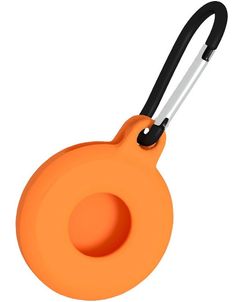 Mobigear Circle Key Apple AirTag Hülle Flexibles TPU Schlüsselanhänger - Orange