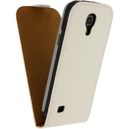 Mobilize Ultra Slim Flip Samsung Galaxy S4 Mini Hülle Flipcase - Weiß
