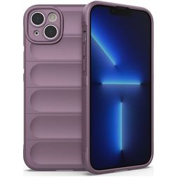 Mobigear Bumpy iPhone 14 Plus Hülle Flexibles TPU Backcover - Lila