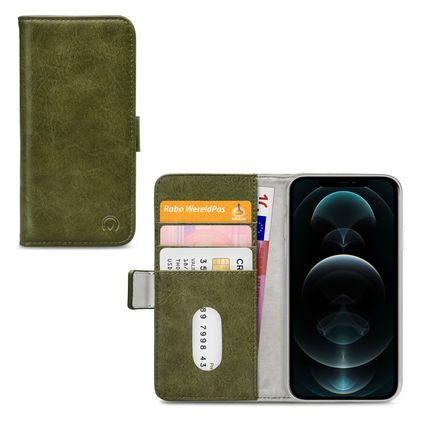 Mobilize Elite Gelly iPhone 12 Pro Max Hülle Klapphülle Geldbörse - Grün
