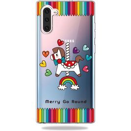 Mobigear Design Samsung Galaxy Note 10 Hülle Flexibles TPU Backcover - Karussell