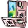 Mobigear Armor Ring Cam Slide Xiaomi Redmi A1 4G Hülle Hardcase Backcover Stoßfest mit Ringhalter und Kamera Slider - Roségold