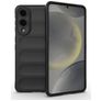 Mobigear Bumpy Samsung Galaxy S25 Edge Hülle Flexibles TPU Backcover - Schwarz