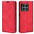Mobigear Retro Slim OnePlus 10 Pro Hülle Klapphülle Geldbörse - Rot