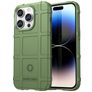 Mobigear Rugged Shield iPhone 15 Pro Max Hülle Flexibles TPU Backcover Stoßfest - Grün