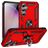 Mobigear Armor Ring Samsung Galaxy S23 FE Hülle Hardcase Backcover Stoßfest mit Ringhalter - Rot